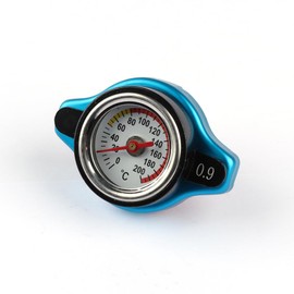 Small head 0.9bar Universal Thermostatic Radiator Water Tank Cover Leakproof With Pressure Temperature Gauge
