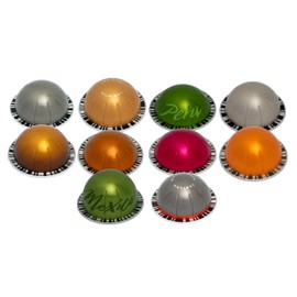 Vertuoline Capsules Pods [10 Pack], Tasting Variety Pack With Coffee Guide and Rating Card. Includes 10 Flavors