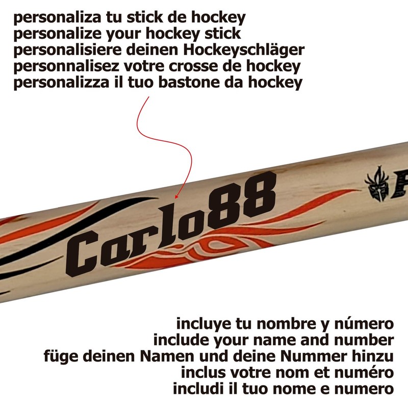 ETISPORT Fury Hard Stick Rolling Hockey Stick Rigid Medium Weight