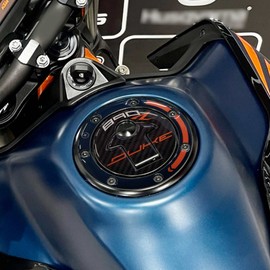 labelbike - 3D resin Sticker protection for motorcycle tank cap compatible with KTM 890 Duke R 2022-2023 Atlantic Blue