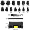 QWORK® 15-Piece Screw and Nut Remover Set, Screw Extractor, Ideal