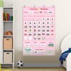 Pink Educational Calendar & Weather Pocket Chart Set for Kids