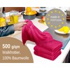 Lashuma London Cotton Dish Cloths Set Red Rhubarb 50 x