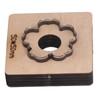 Mingzhe Flower Shape Hollow Stamping Cutter Mold with Birch Wood