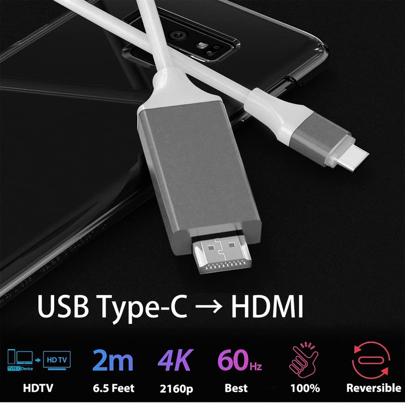 VOLT PLUS TECH USB-C HDMI 4k HDMI Cable Compatible with