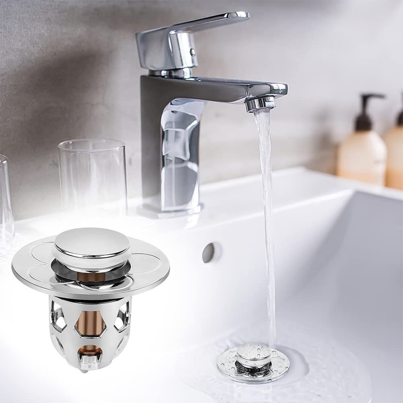 Magik 2-4 Pcs Bathroom Sink Stopper Pop Up Drain Plug