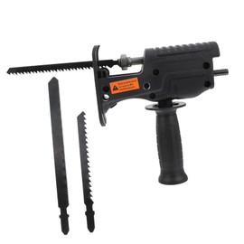 Mipcase 1 Set Electric Drill Converter for Woodworking Portable Reciprocating Saw Adapter Ergonomic Handle Easy Assembly Durable Blades for Handcraft Projects