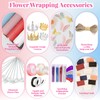 311Pcs Flower Wrapping Paper Kit with 100 Sheets Waterproof Floral
