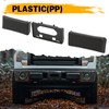ECOTRIC Front Bumper Guards Pads + License Plate Frame Compatible
