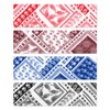 Red Black Blue Paisely Hair Head Bandana Headband for Women