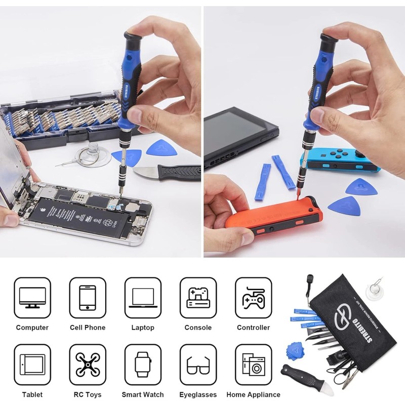 STREBITO Precision Screwdriver Set, 79 in 1 Screwdriver Kit with
