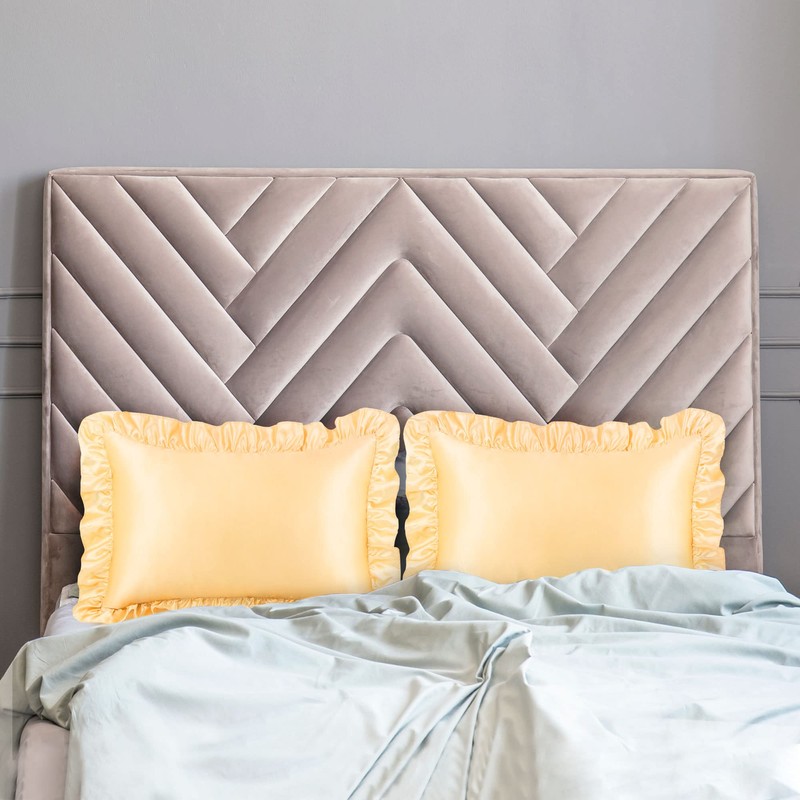 PiccoCasa Satin Pillowcases for Hair and Skin, Retro Silky Pillow