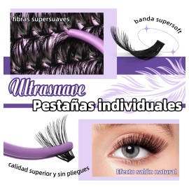 Kit De Extensiones De Pestañas Súpersuave Bq Lash 70d+90d