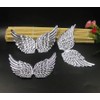 UUYYEO 12 Pcs Small Angel Wings Fabric Wings Applique Patches