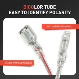 Titgoes 4 PCS Car Door Speaker Wiring Harness, Plug-and-Play Waterproof Audio Adapter Plug, Subwoofer Speaker Connector Harnesses, Compatible with Mitsubishi Subaru (White)