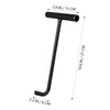 Operitacx Channel Cover Lifter, Channel Hook, T-Shape Channel Cover Hook,
