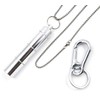 XP Design Portable Pill Case Necklace Pendant Keychain Aluminum Stainless