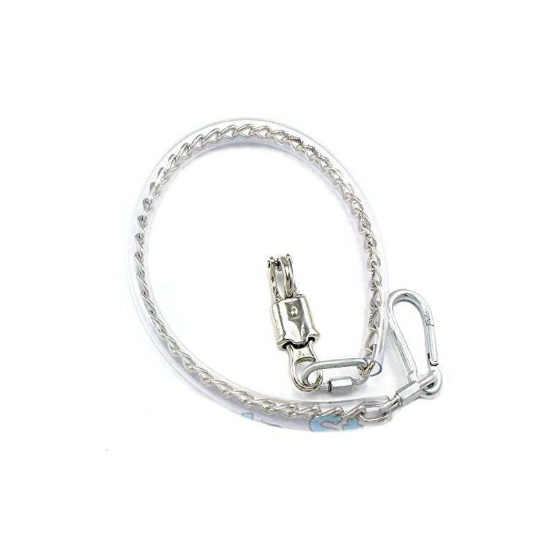 M-Teile-Store Tie Chain 55 cm Coated with Panic Hook and