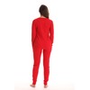 Just Love Conjunto de pijama térmico para mujer, Rojo, XL