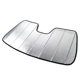 Tuningpros SS-109 Custom Fit Car Windshield Sun Shade Protector, Sunshade Visor Silver & Grey 1-pc Set Compatible With 2013-2020 Ford Fusion