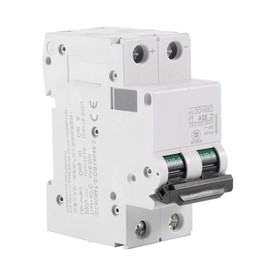 Miniature Circuit Breaker Low-Voltage 1PCS DC 2P DC Circuit Breaker for Short Circuit Overload (32A)