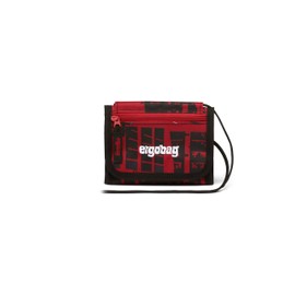ergobag Neck pouch, change compartment, viewing window, Alarm Bear Riding - Red, Classic