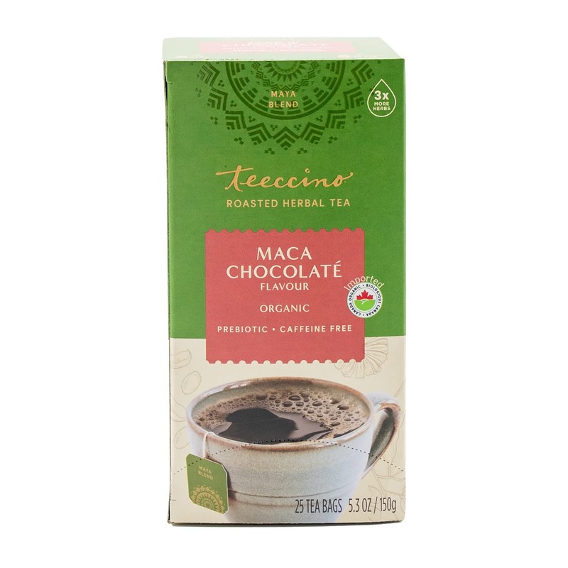 Teeccino Herbal Tea – Maca Chocolaté – Rich & Roasted