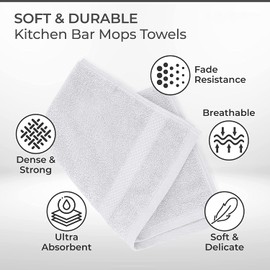 Wholesale Trade Dealz 12 X Face Cloth Flannels (30 x 30 cm-600GSM) 100% Egyptian Cotton Wash Cloths Quick Dry & Absorbent Towel Set for Gym,Spa,Golf (White, Cotton)