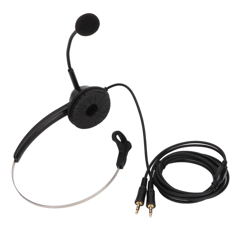 H360‑PC PC Monaural Headset Corded Single Ear Headset with 3