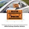 100 MESS Parking Violation Stickers Hard to Remove - No