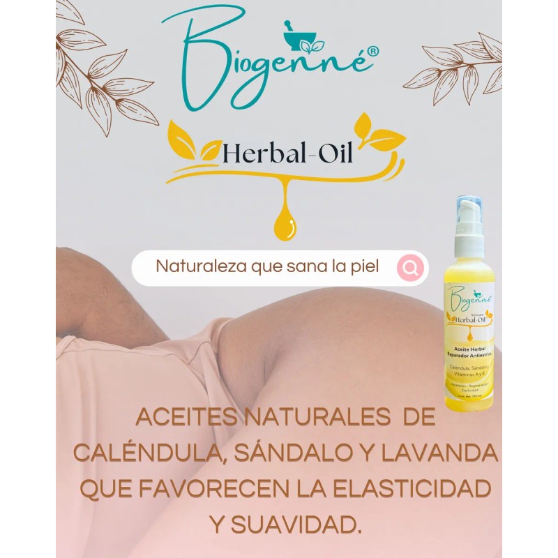 Aceite Regenerador De Cicatrices Y Estrías Calendula 125 Ml Hierbas