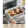 MALACASA Large Casserole Dish with Lid, 4.4 Quart Ceramic Baking