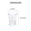 Kolder Mini Measure Heavy Glass, 20-Incremental Measurements Multi-Purpose Liquid and