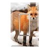 Graphics Wallplates - Red Fox in Snow River - Single