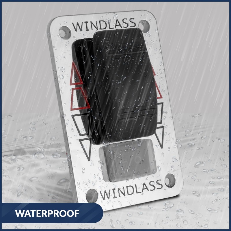 Five Oceans Boat Anchor Windlass Up/Down Rocker Switch Panel, Windlass