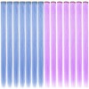 ZHAOWWEI Pack of 14 Princess Colourful Extensions Multicoloured Party Highlights