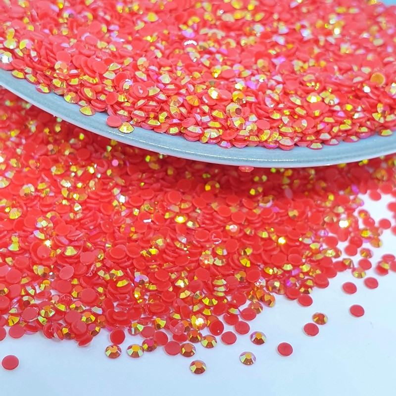 MajorCrafts 4000pcs 2mm ss6 Jelly AB Flat Back Round 14