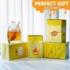 kanpura Clear Crystal Honey Jar with Dipper and Lid, Honey