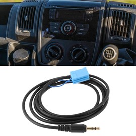 YINETTECH 1pc Car AUX Input Lead Adapter Cable 3.5 mm Jack Compatible with Peugeot Boxer 11-13