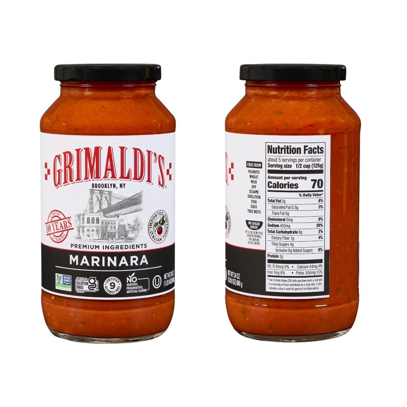 Grimaldi’s Variety Pasta Sauce 3-Pack | Non-GMO, Gluten-Free, Kosher, Nut-Free