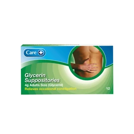 Care+ Glycerin Suppositories for Adults 4g x 12, Mermaid Kisses5, Pack of 1