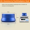 Brollitest Turntable Stabilizer, 450g, Up to 7mm Diameter, Aluminium LP