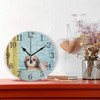 Reloj de pared con diseño de números árabes lindo húmedo