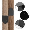 Black Caps Tie Bracket for 4x4 Post Caps, Timber to