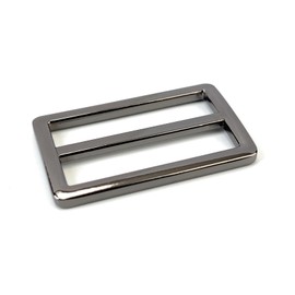 VersaKits 10 Pcs Heavy Duty Metal Slide Buckles Zinc Alloy Tri-glide Slides Webbing Slide Strap Belt Adjuster, Metallic Black, 3/4''