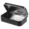 Aphumedc Metal Rectangular Empty Hinged Tins Tin Containers, Mini Portable