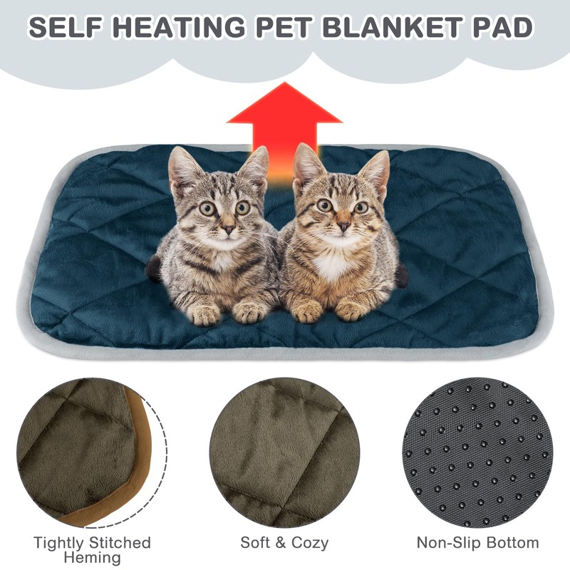 Clysee 8 Pack Self Heating Cat Mat Self Warming Cat