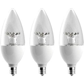 EcoSmart 40-Watt Equivalent B11 Dimmable LED Light Bulb Soft White (3-Pack)