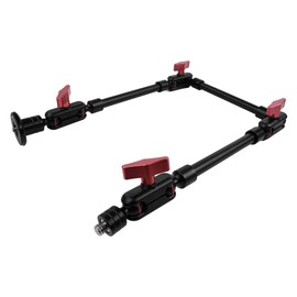 ieron Universal Magic Arm, 31 Inch Magic Arm, Adjustable Magic Friction Arm, Magic Arm for Camera Mount with 1/4 Inch 3/8 Inch Thread Screw, 360 Degree Rotation