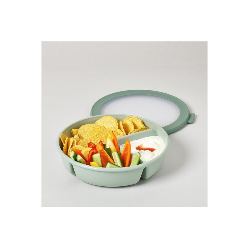 Mepal – Bento-Schüssel Starter-Set inkl. Mikrowellendeckel, Multischale mit 3 Fächern,
